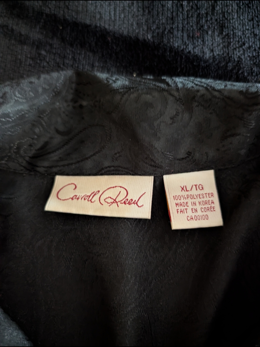 Vintage Carroll Reed Black Long-Sleeve Button Shirt - Picture 3 of 5